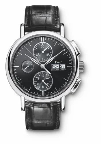 IWC Portofino Chronograph Stainless Steel / Black IW3783-03 (3783-03, IW378303)
